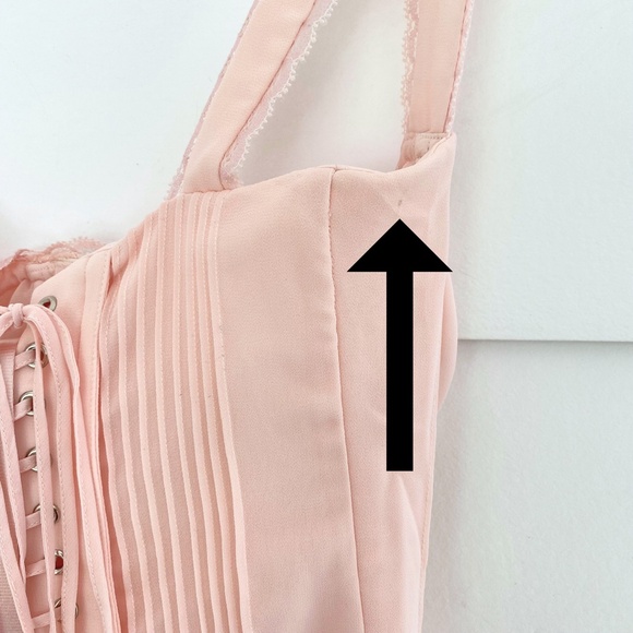 NEW House of CB Syrah Dress Soft Peach XS - Picture 17 of 17